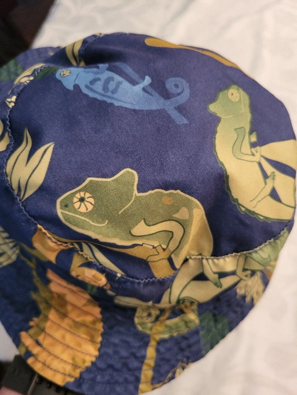 Gymboree Reversible Boys Lizard Print Bucket Sunhat Size 2T-3T